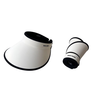 夏季大檐防晒空顶帽可折叠遮脸