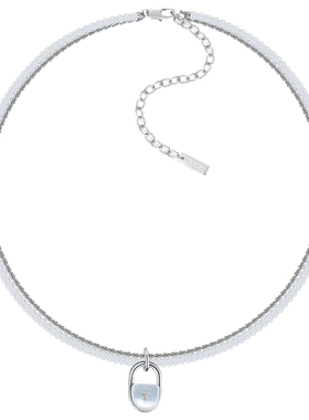 tendersociety天然石T锁项链