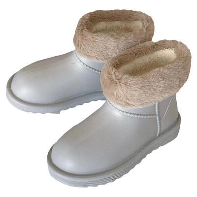 细细条时尚百搭保暖加绒雪地靴