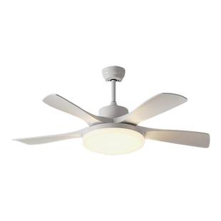 简约现代风扇灯静音客厅灯卧室餐厅灯奶油风护眼吊扇灯网红家用灯