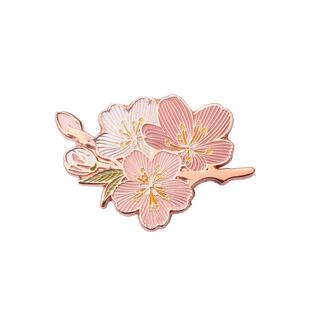 中国美术学院文创桃花胸针春天国风送闺蜜朋友饰品别针生日小礼物