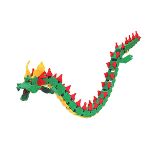 一条龙积木拼装龙年礼物创意片儿童益智科教玩具小蜜蜂神奇积木