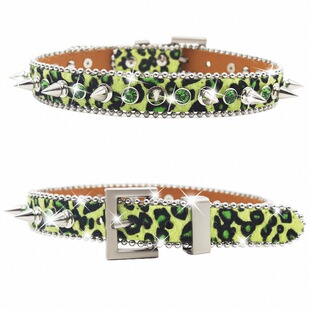 朋克水钻铆钉项圈欧美朋克嘻哈项链个性哥特铆钉项圈 男女通用