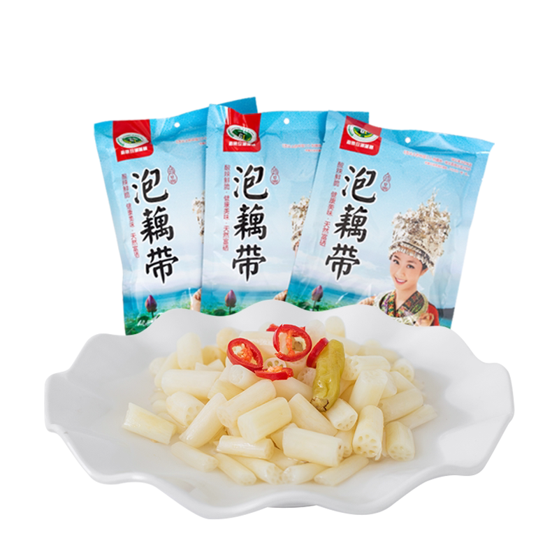 热销十万湖北特产珍湖雪泡藕带酸辣酱腌菜下饭菜凉拌菜即食泡菜