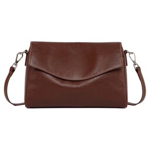 真皮斜挎包女2025新款高级质感单肩枕头包头层软皮大容量通勤女包