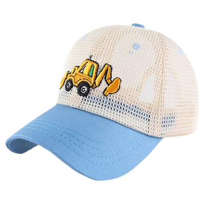2025新款儿童挖掘机帽子夏季薄款