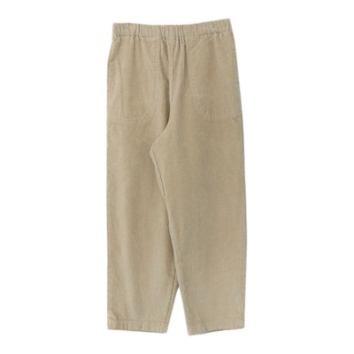 松紧腰休闲宽松灯芯绒温暖长裤秋