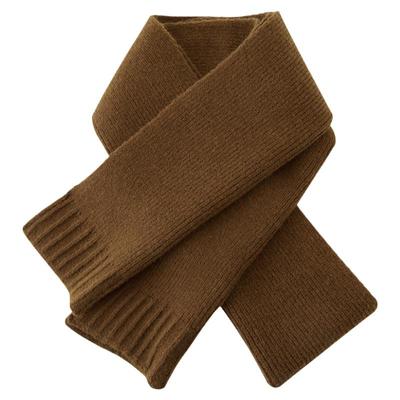 基础款纯色针织毛线围巾男女中性