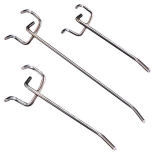 超市货架双线洞洞板专用挂钩配件多孔板便利店展示架零食配件钩子