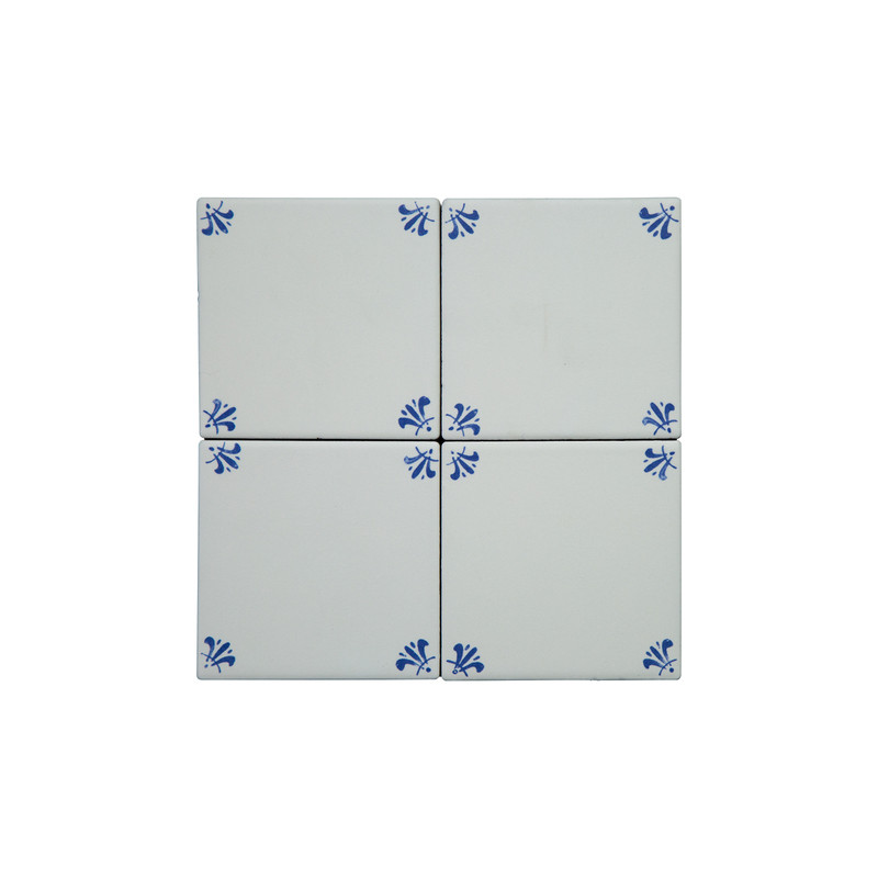 雅乐居青花瓷白色手工砖100X100