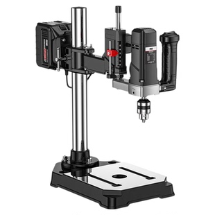 质造电动攻丝机攻牙机锂电大功率台钻小型台式万向摇臂钻孔机丝锥