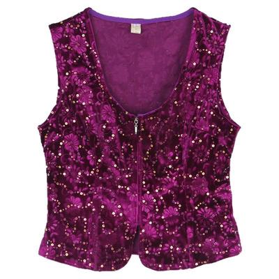 2025金丝绒亮片维吾尔族马甲女