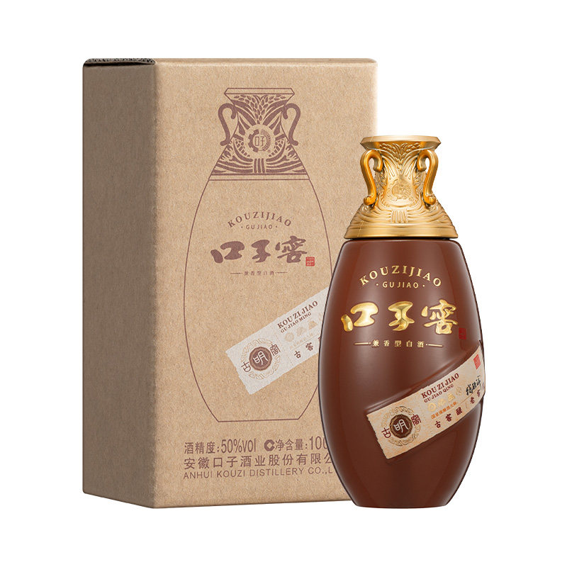 口子窖古窖明小酒50度100mL*1瓶 安徽兼香型白酒 官方旗舰店