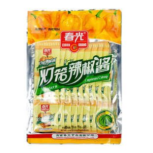 海南特产调味品春光食品黄灯笼椒酱300g袋无油0脂肪不辣喉易携带