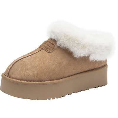 时尚休闲平底中跟套脚