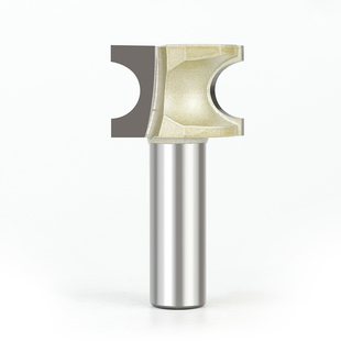 浪潮正半圆刀具 木工修边机电木铣雕刻铣刀 圆弧倒角刀1/2 1/4柄