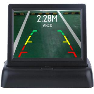 倒车雷达4探头语音夜视高清右侧盲区影像系统视频倒车摄像头