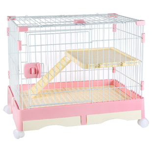 兔子二层别墅荷兰猪家养兔笼子室内专用自动清粪特大窝巨型饲养笼