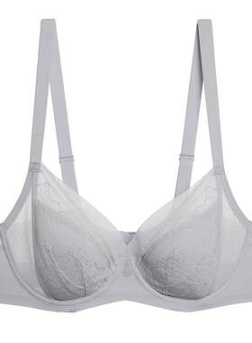 爱慕美体朗日格调内衣女软钢圈薄衬垫薄杯大胸显小文胸AD130431