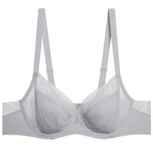 爱慕美体朗日格调内衣女软钢圈薄衬垫薄杯大胸显小文胸AD130431