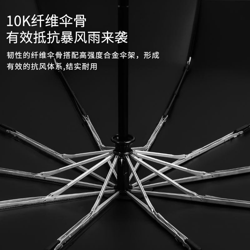 英伦风复古个性木柄全自动加固伞雨伞商务礼品大三折叠折伞男士号