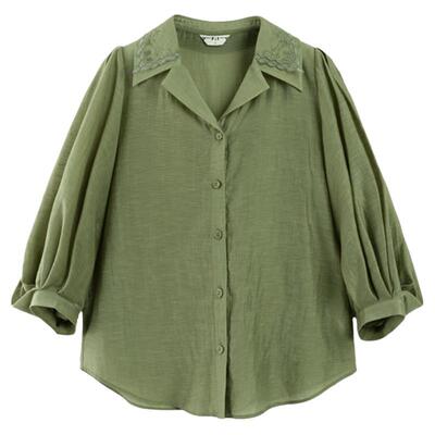 pit长袖通勤复古衬衣外套