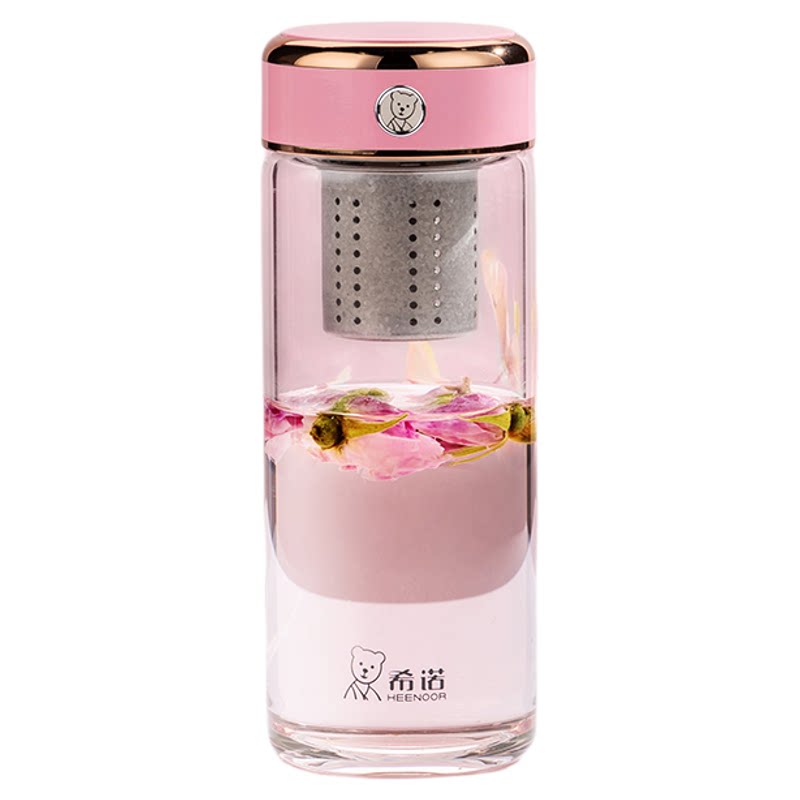希诺玻璃杯办公室高档女士泡茶杯