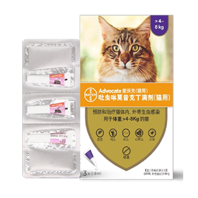爱沃克猫咪体内外驱虫药