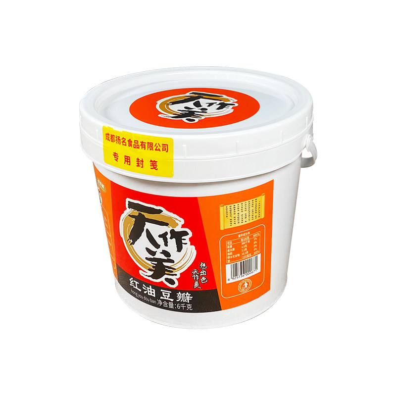 天作美红油豆瓣6kg/桶商用餐饮装