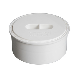 PVC缩口地平清扫口内插管子堵头50 75 110地坪检查口下水管封堵盖