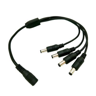 DC电源线公母头24v集中供电一分