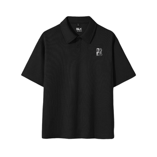 班尼路S&K系列华夫格polo衫男士夏季宽松短袖男款重磅休闲半袖LF