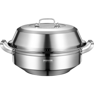 吉度蒸汽锅304不锈钢大号海鲜蒸汽火锅桑拿锅商用蒸锅电磁炉家用