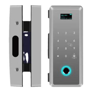 2024年爆款伟创办公室玻璃门指纹锁双门免开孔智能电子密码锁单开