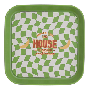 棋盘格精致吐骨盘网红吐骨碟家用食品级零食盘高级感餐桌垃圾渣盘