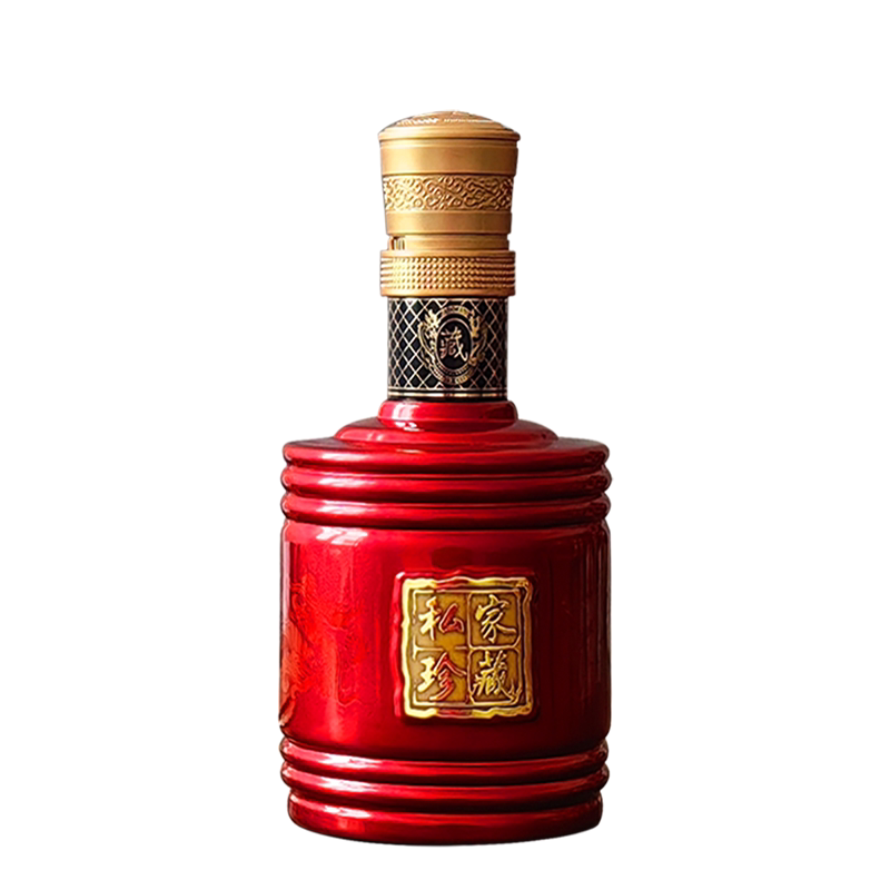 玻璃酒瓶空瓶500ml配亚克力酒盒