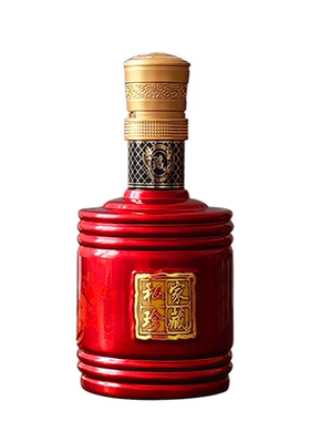 玻璃酒瓶空瓶500ml配亚克力酒盒
