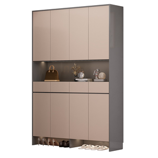 入户高柜多层超大鞋柜大容量门口储物一体室内可定制做包安装