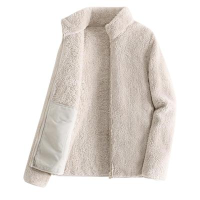 真维斯加绒卫衣双面绒无帽外套