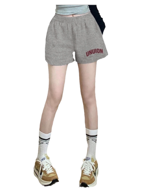 美式ins潮牌阔腿三分短裤女夏季