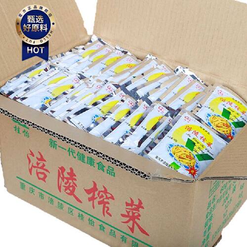 涪陵榨菜桂怡整箱去皮榨菜丝下饭菜榨菜不辣50g