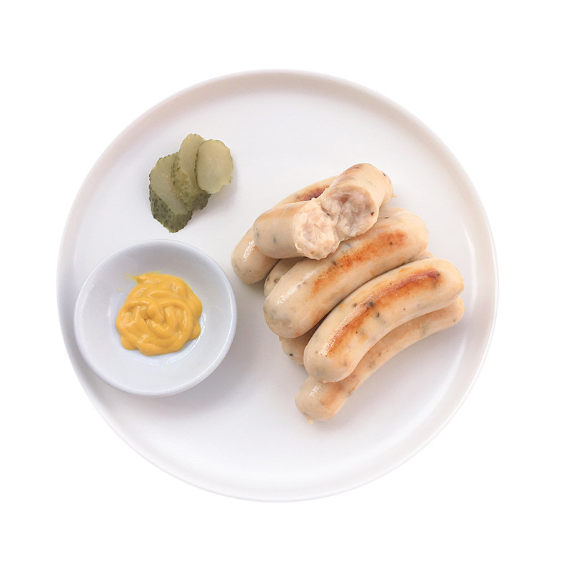 德式鸡肉肠未添加淀粉蔗糖早餐健身轻食鸡胸肉德国风味煎烤香肠