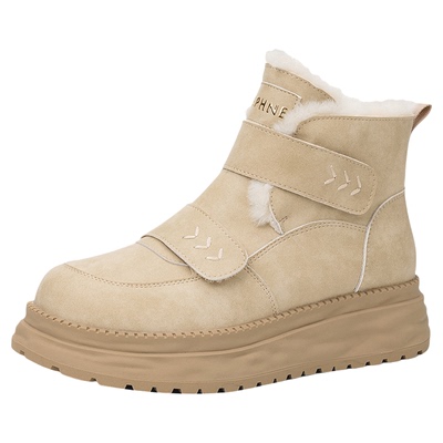 达芙妮保暖雪地靴女冬季厚底棉靴