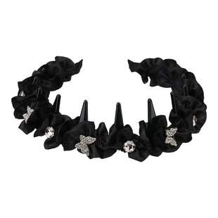 2025新款高颅顶发箍带齿防滑波浪发卡女款高级感时尚洋气头箍头饰