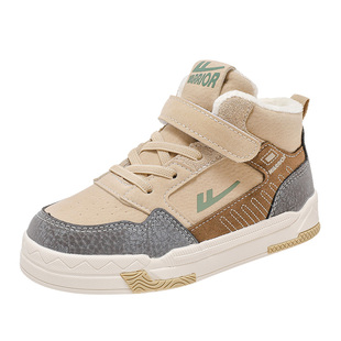 回力童鞋男童高帮二棉鞋2025秋冬新款儿童保暖运动鞋女童加绒冬鞋