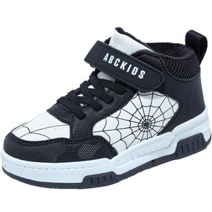 Abckids童鞋冬季加绒保暖棉鞋男女童百搭时尚潮流校园板鞋休闲鞋