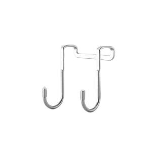 不锈钢双s型重物挂钩免打孔强力承重门后多功能柜门高级收纳挂架