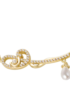 云漪原创新中式云朵珍珠项链银镀金小众轻奢高级感锁骨链圣诞礼物