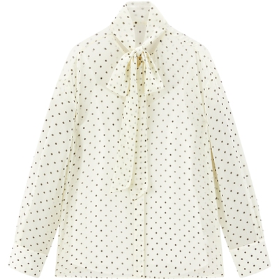 【商场同款】太平鸟 法式波点飘带长袖衬衫吊带两件套女A1CDG1393