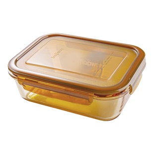 康宁餐具饭盒600ml玻璃便当盒家用耐高温玻璃保鲜盒微波炉适用